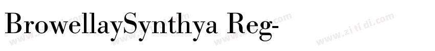 BrowellaySynthya Reg字体转换